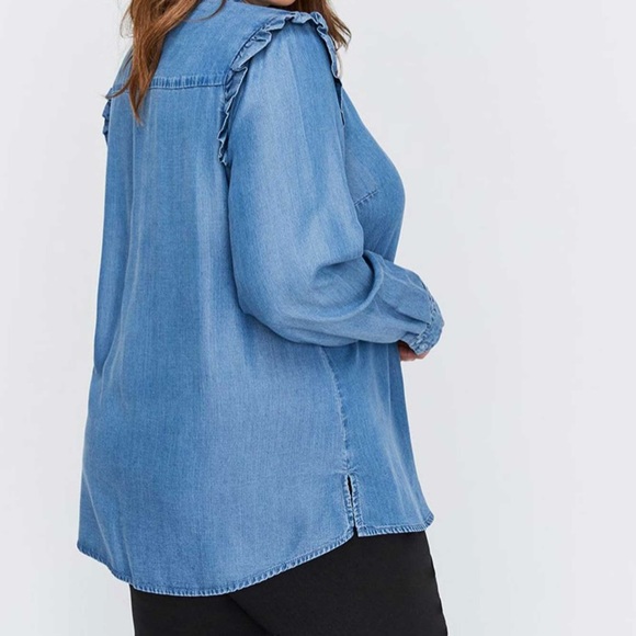 Denim blouse